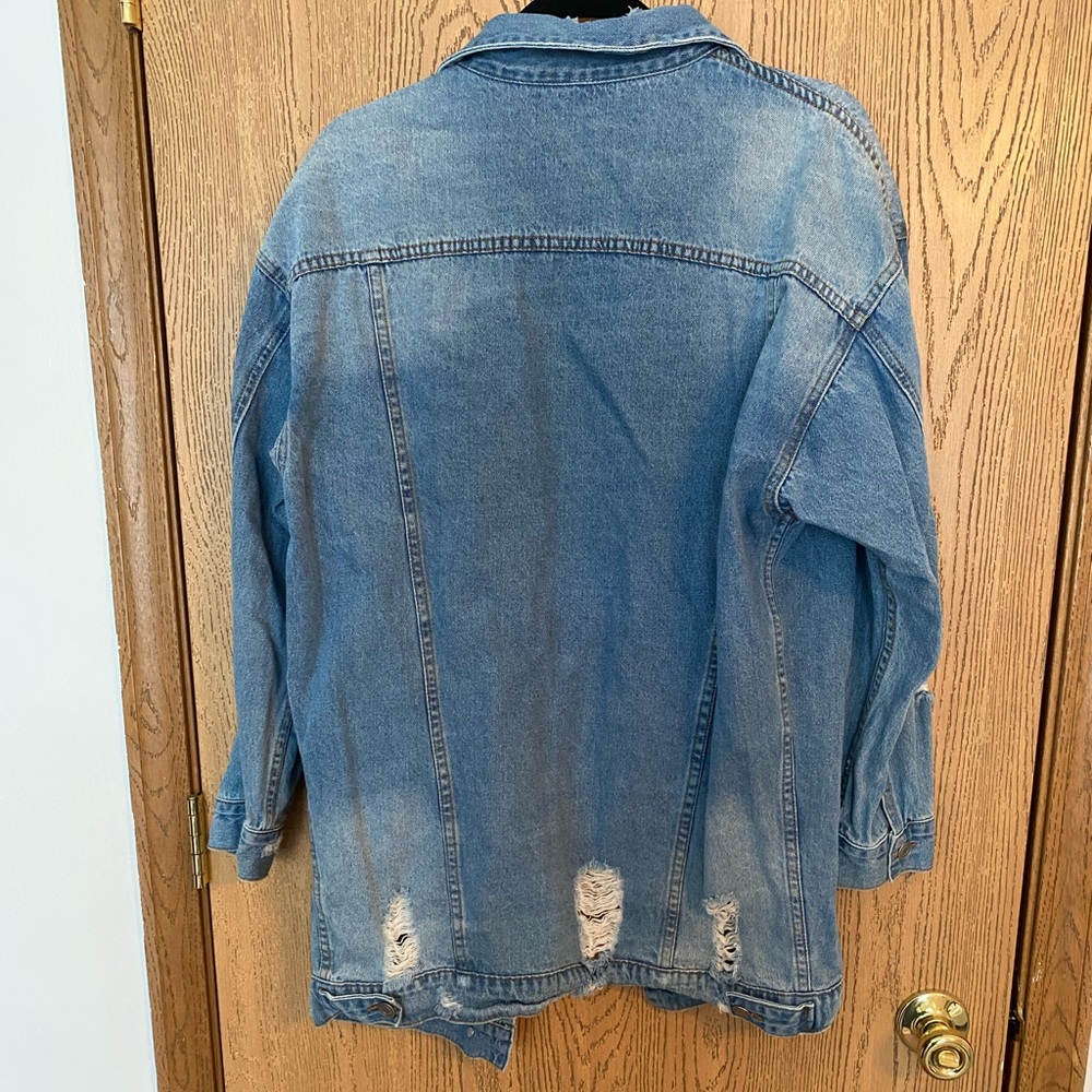 Roolee oversized distressed jean jacket - Picture 5 of 5
